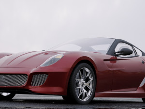 ferrari 599 gto 2011 3D 模型
