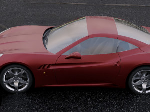 ferrari california 2009 Modelo 3D
