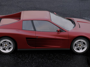Ferrari testarossa 1986 3D Model