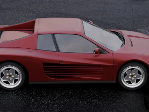 Ferrari testarossa 1986 3D Model
