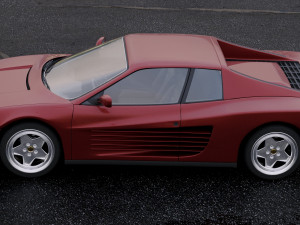 Ferrari testarossa 1986 3D Model