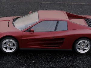 Ferrari testarossa 1986 3D Model