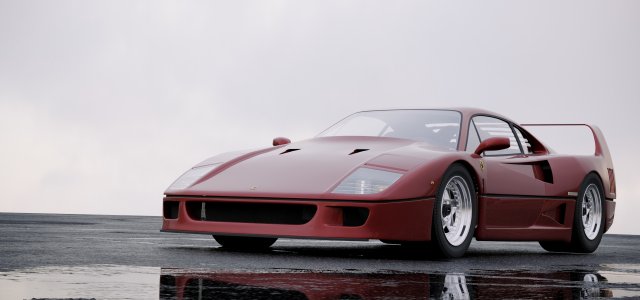ferrari f40 1987 3D Model .c4d .max .obj .3ds .fbx .stl .blend 
