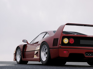 ferrari f40 1987 3D Model