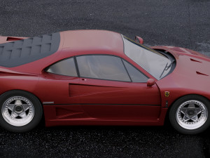 ferrari f40 1987 3D Model