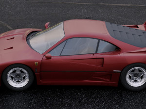 ferrari f40 1987 3D Model