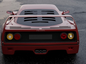 ferrari f40 1987 3D Model