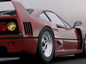 ferrari f40 1987 3D Model