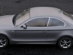 1 series coupe 2007 3Dモデル