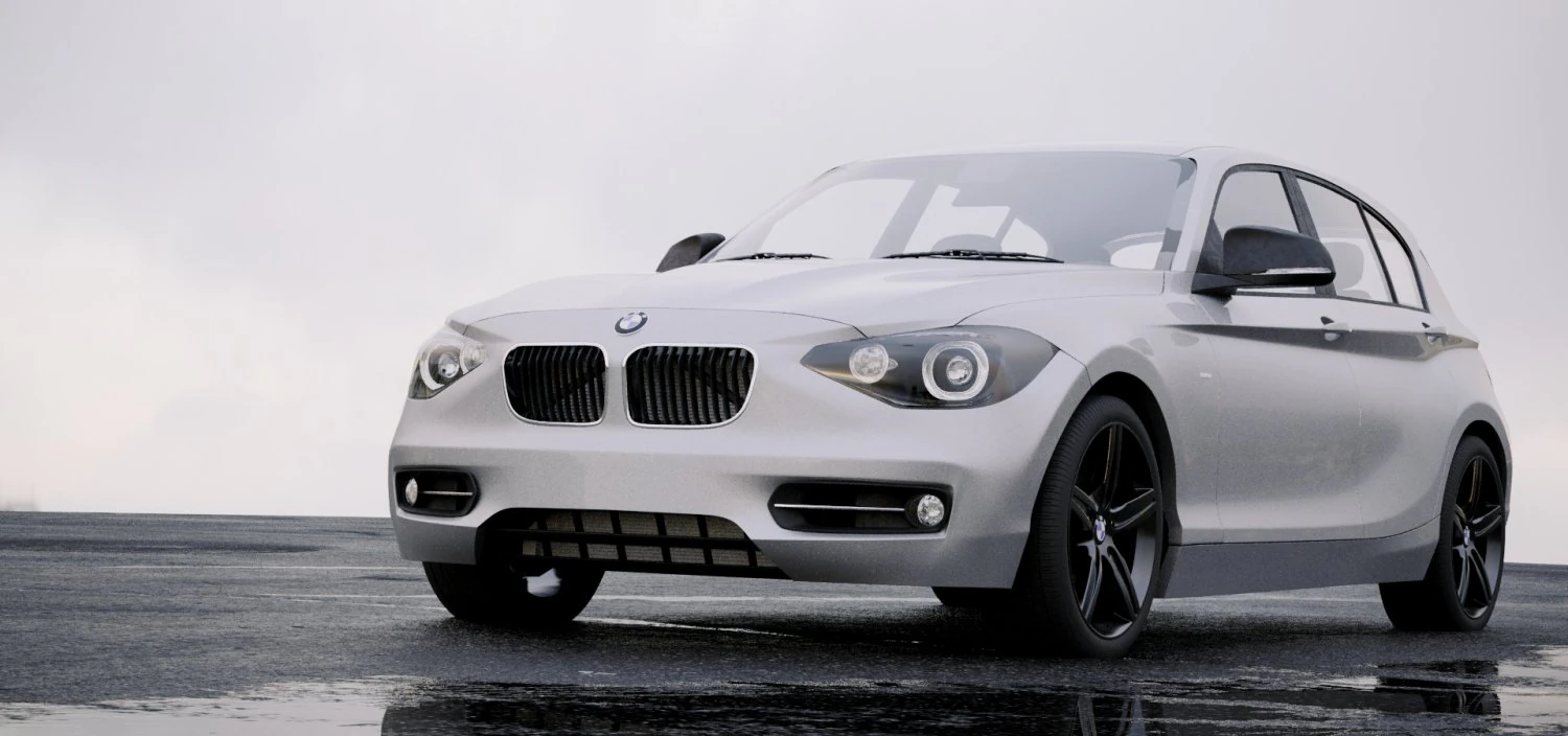 1-series coupe 5door 2011 3D Model .c4d .max .obj .3ds .fbx .stl .blend