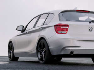 1-series coupe 5door 2011 Modèle 3D
