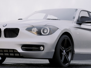 1-series coupe 5door 2011 Modèle 3D