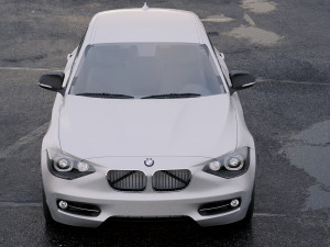 1-series coupe 5door 2011 Modèle 3D