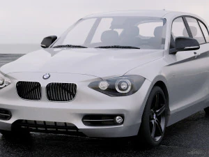 1-series coupe 5door 2011 3D Model