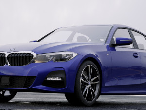 3 series g20 m sport sedan 2019 3D मॉडल
