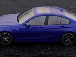 3 series g20 m sport sedan 2019 3D मॉडल