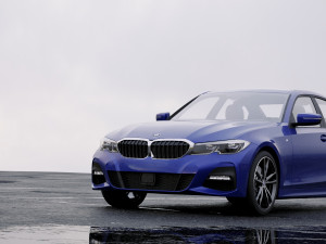 3 series g20 m sport sedan 2019 detailed interior 3D Model