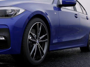 3 series g20 m sport sedan 2019 detailed interior 3D Model