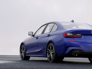 3 series g20 m sport sedan 2019 detailed interior 3D Model
