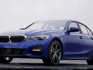 3 series g20 m sport sedan 2019 detailed interior 3D Model