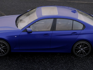 3 series g20 m sport sedan 2019 detailed interior 3D Model