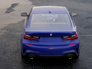 3 series g20 m sport sedan 2019 detailed interior 3D Model