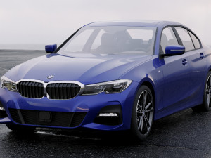 3 series g20 m sport sedan 2019 detailed interior 3D Model