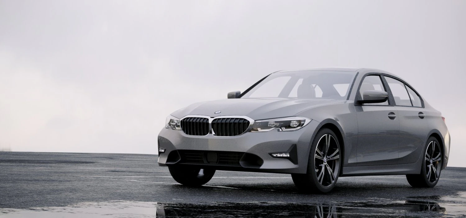 3 series g20 sport sedan 2019 detailed interior 3D Model .c4d .max .obj .3ds .fbx .stl .blend 