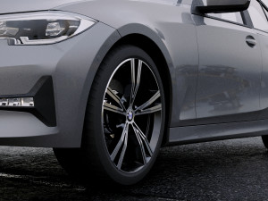 3 series g20 sport sedan 2019 detailed interior 3D Модель