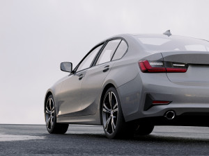 3 series g20 sport sedan 2019 detailed interior 3D Модель