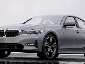 3 series g20 sport sedan 2019 detailed interior 3D Модель