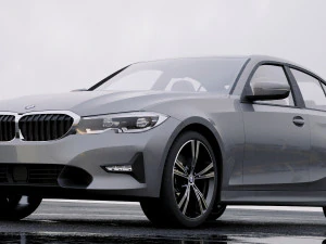3 series g20 sport sedan 2019 detailed interior 3D Model