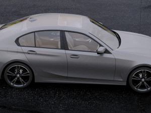 3 series g20 sport sedan 2019 detailed interior 3D Модель