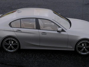 3 series g20 sport sedan 2019 detailed interior 3D Model