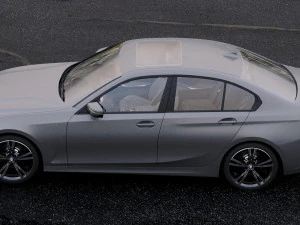 3 series g20 sport sedan 2019 detailed interior 3D Model