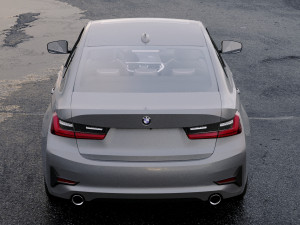 3 series g20 sport sedan 2019 detailed interior 3D Модель
