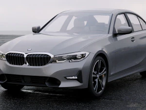 3 series g20 sport sedan 2019 detailed interior 3D Model