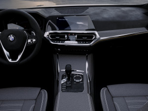 3 series g20 sport sedan 2019 detailed interior 3D Модель