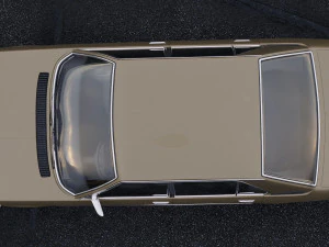 5-series e12 sedan 1978 3D Model