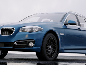 5-series f11 touring 2014 Modelo 3D