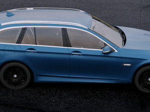 5-series f11 touring 2014 Modelo 3D