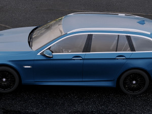 5-series f11 touring 2014 Modelo 3D