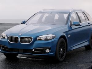 5-series f11 touring 2014 Modelo 3D