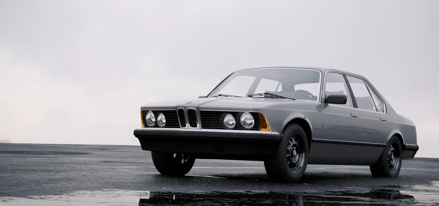 sedan 7-series e23 1982 3D Model .c4d .max .obj .3ds .fbx .stl .blend 