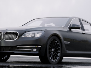 sedan 7-series f02 2013 Model 3D