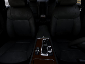 sedan 7-series f02 2013 Model 3D