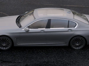sedan 7-series g12 l 2019 3D Model