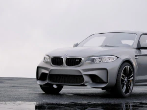 coupe 2-series m2 2016 with interior 3D Model