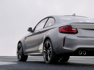 coupe 2-series m2 2016 with interior 3D Model