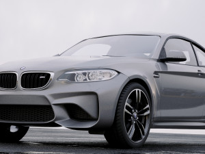 coupe 2-series m2 2016 with interior 3Dモデル